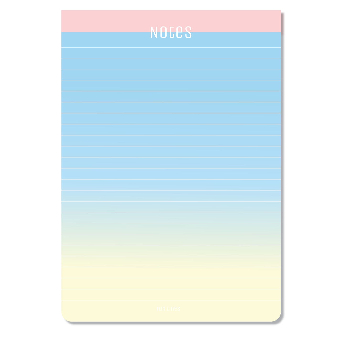 A5 Gradient Notepads - Pack of 4 - 200 sheets