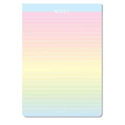 A5 Gradient Notepads - Pack of 4 - 200 sheets