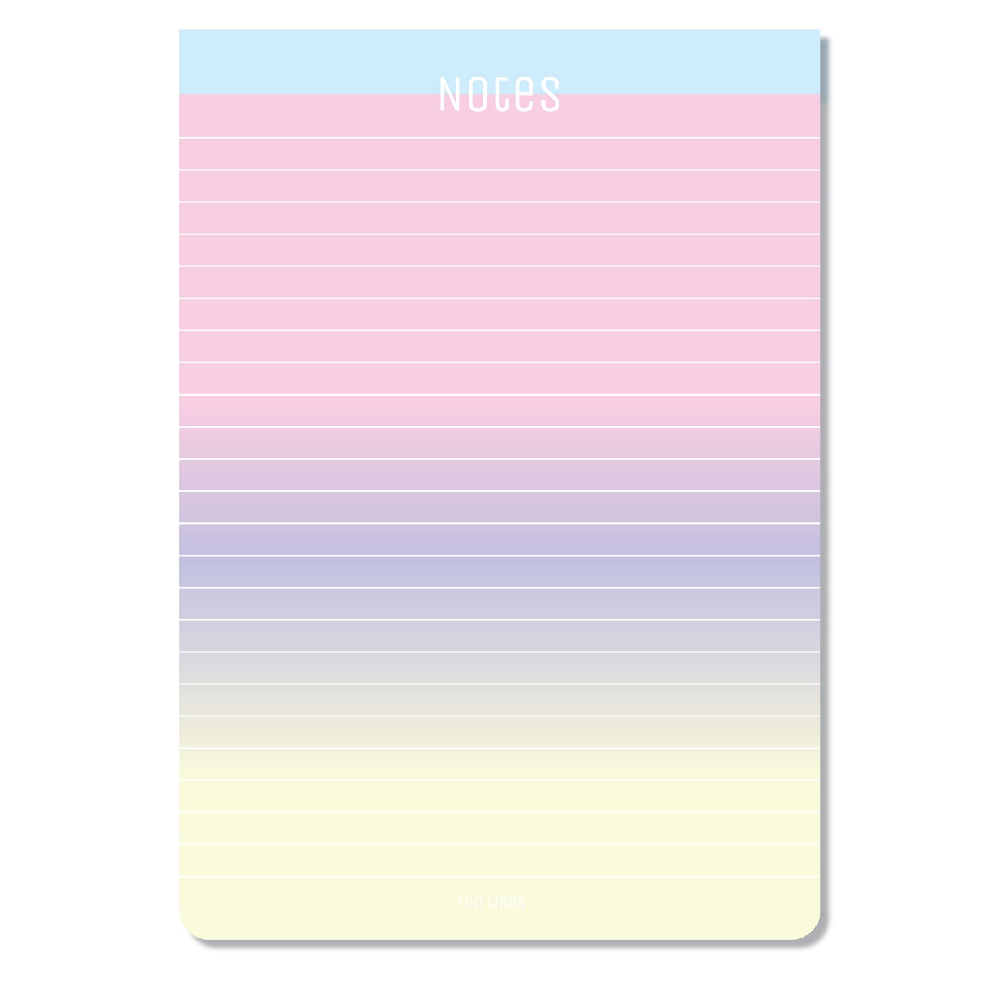 A5 Gradient Notepads - Pack of 4 - 200 sheets