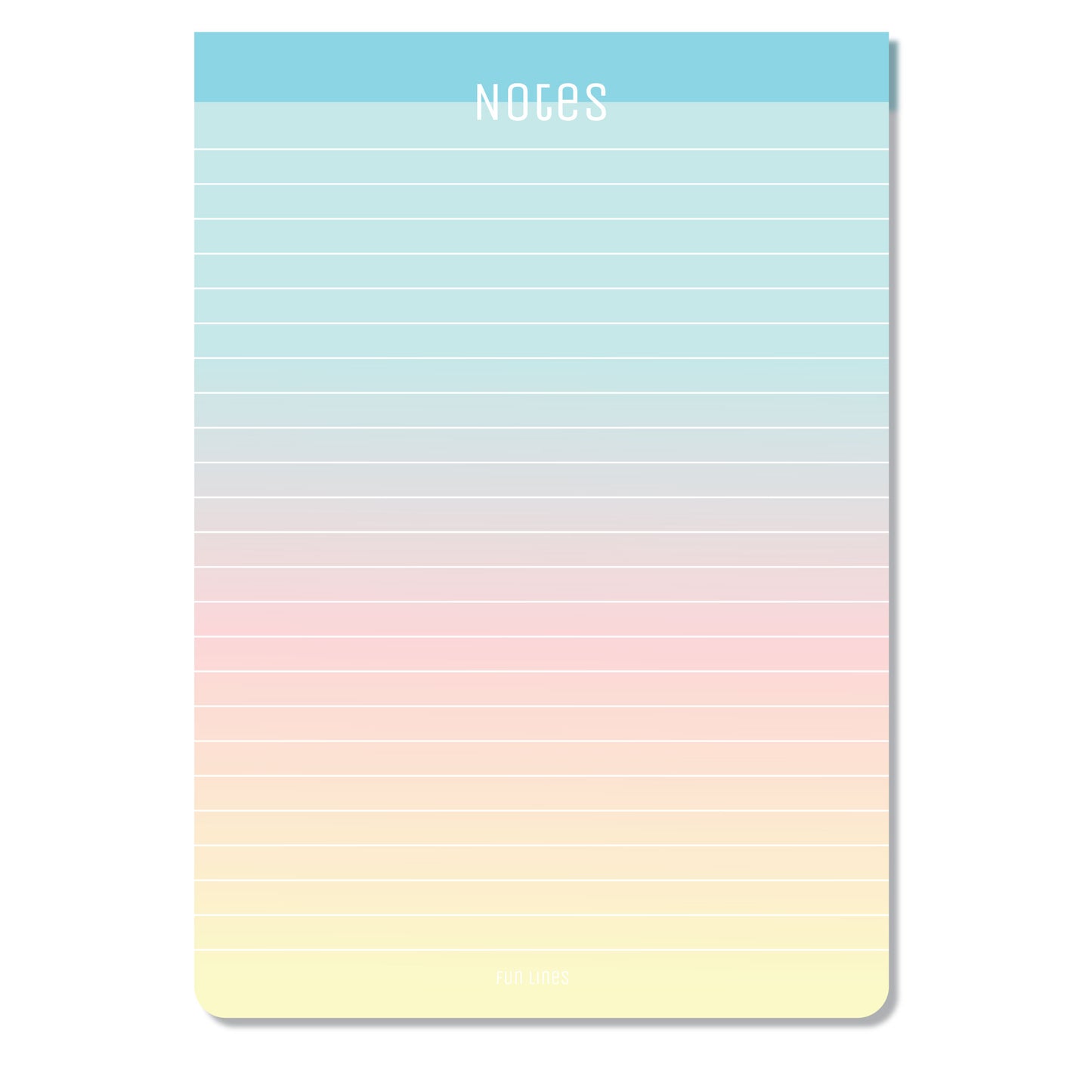 A5 Gradient Notepads - Pack of 4 - 200 sheets