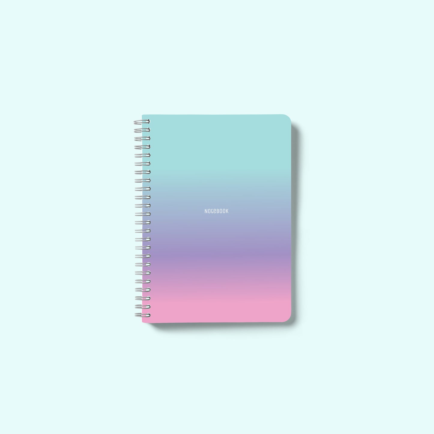 Soft Touch Solid Plastic Cover Notebooks - A5 - 160 Pages