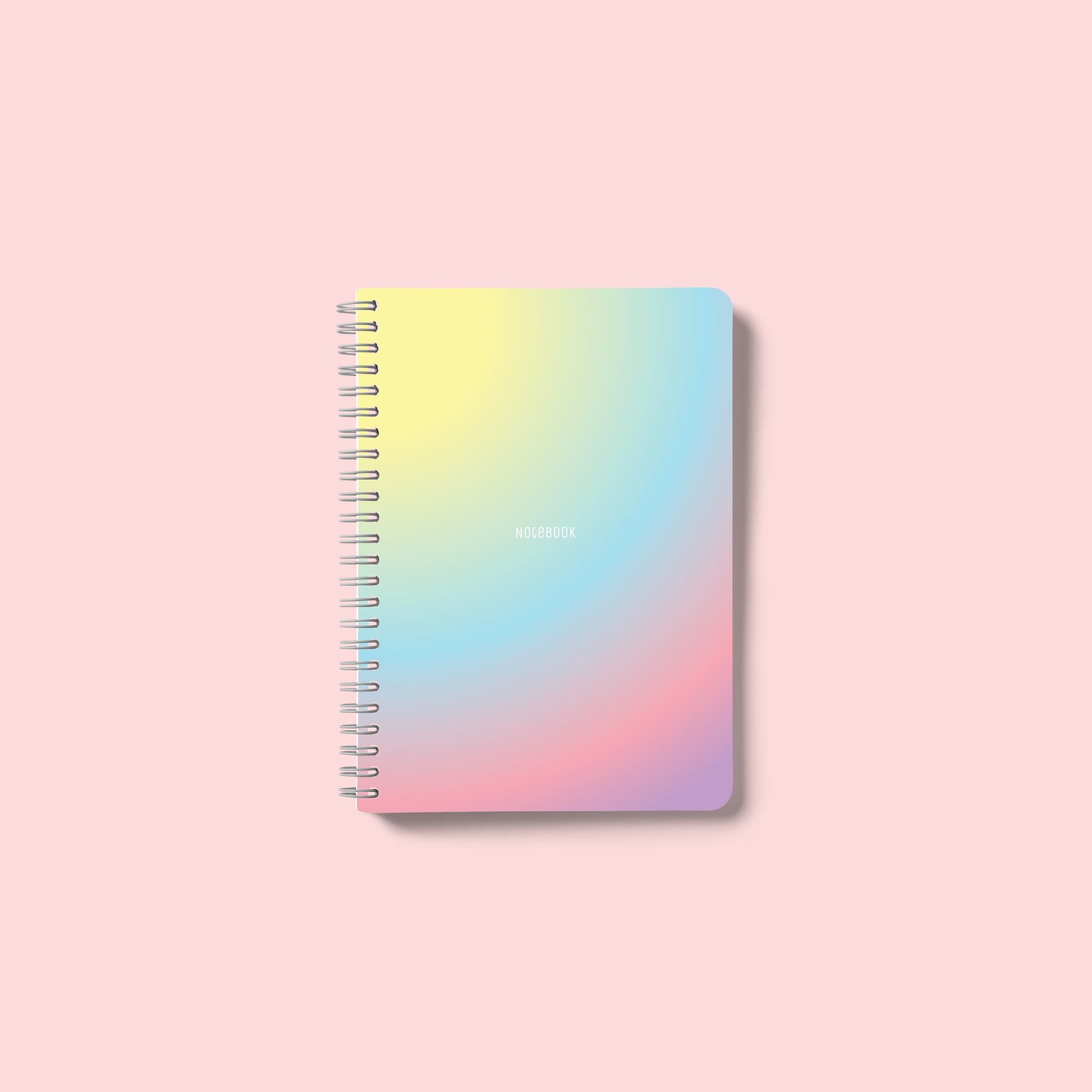 Soft Touch Solid Plastic Cover Notebooks - A5 - 160 Pages