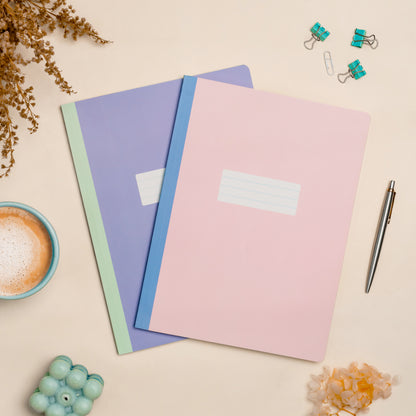 A4 Student Notebooks - Pack of 2 - Candy Pastel