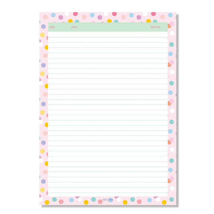 Project File Paper Printable Designer A4 Project Papers For Students – Fun Lines