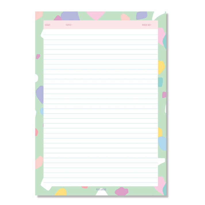 Designer A4 Project Papers For Students – Fun Lines