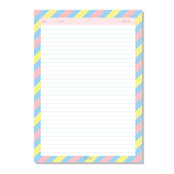 Designer A4 Project Papers For Students – Fun Lines