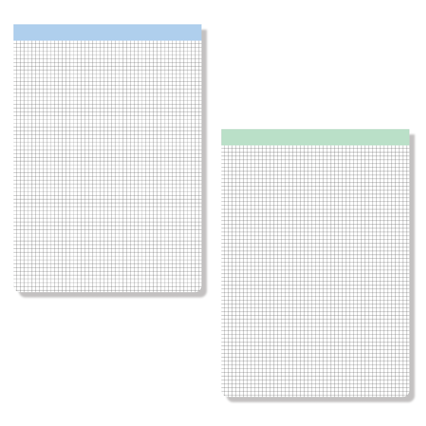 Quad Ruled Paper Pad - Perforated - 100 sheets - 200 pages - Fun Lines