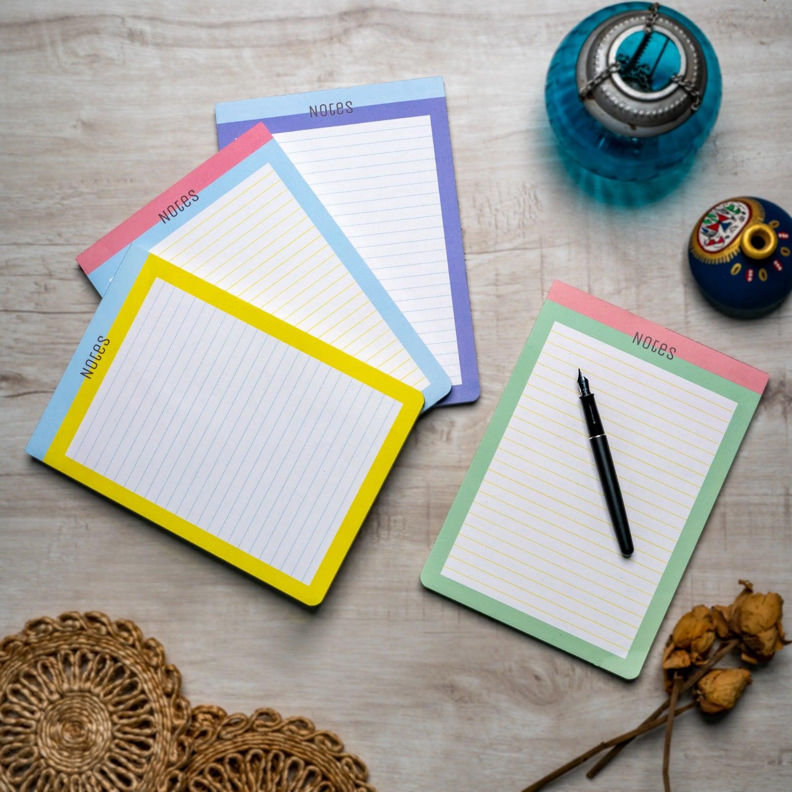 Notepads + Planner pads + To- do lists + Letterpads – Fun Lines